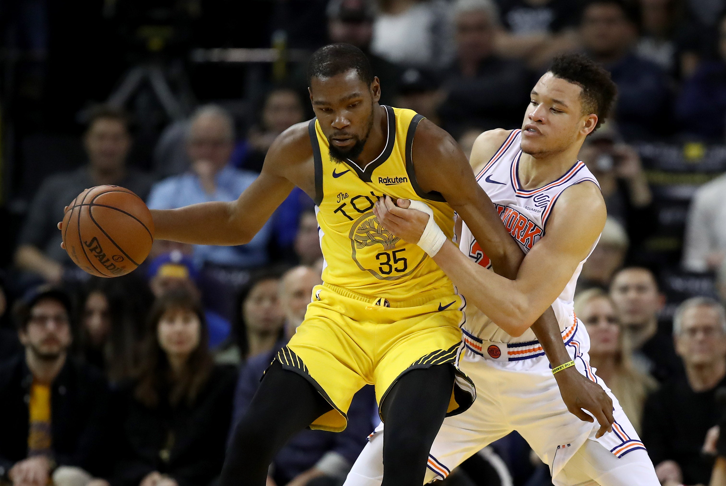 Los Knicks usan una imagen de Kevin Durant para su campaña de abono Los Knicks usan una imagen de Kevin Durant para su campaña de abono