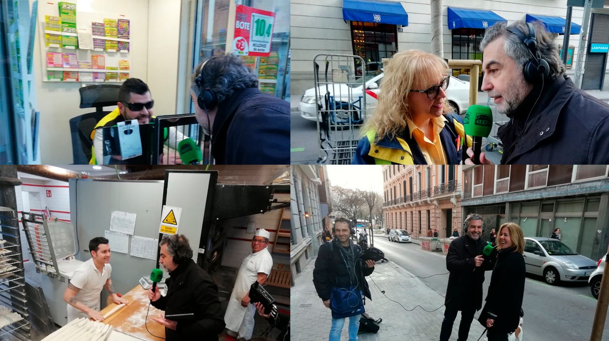 Una cartera, un panadero y un vendedor de cupones charlan con Alsina en su paseo por Madrid Una cartera, un panadero y un vendedor de cupones charlan con Alsina en su paseo por Madrid