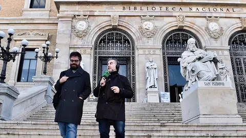 Sergio del Molino y Carlos Alsina en la Biblioteca Nacional Sergio del Molino y Carlos Alsina en la Biblioteca Nacional