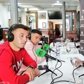 Sergio Chica e Iván Jaime, del Malagueño, en Onda Deportiva Málaga desde el Mesón Cantarrana Sergio Chica e Iván Jaime, del Malagueño, en Onda Deportiva Málaga desde el Mesón Cantarrana
