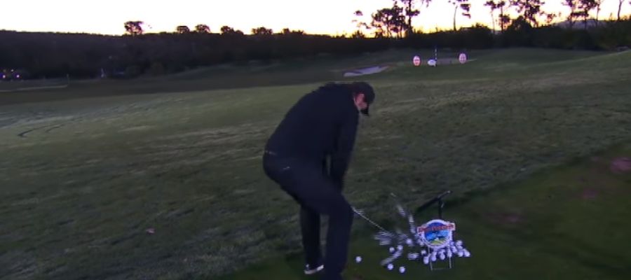 Nick Faldo y su imitación de Sergio García Nick Faldo y su imitación de Sergio García