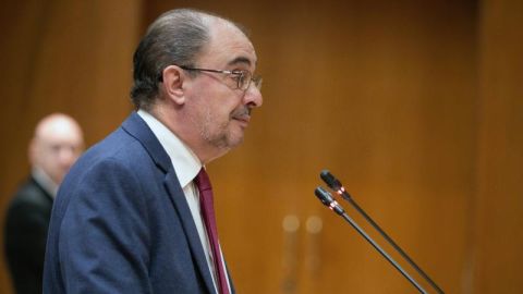 El presidente de Arag&oacute;n, Javier Lamb&aacute;n