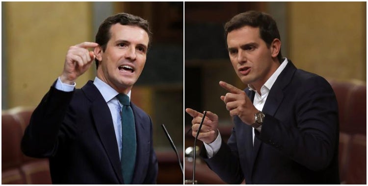 Personas físicas: Los dardos entre Rivera y Casado tras la propuesta de Gobierno Personas físicas: Los dardos entre Rivera y Casado tras la propuesta de Gobierno