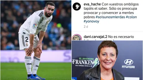 Dani Carvajal contesta a Eva Hache tras su mensaje a los manifestantes en Colón Dani Carvajal contesta a Eva Hache tras su mensaje a los manifestantes en Colón