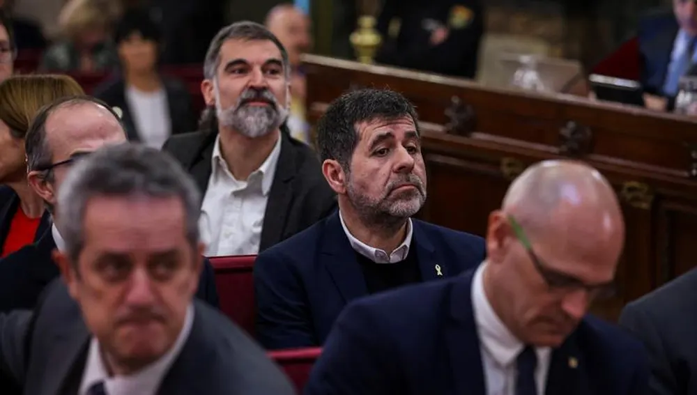 Jordi Sánchez luce el lazo amarillo en el juicio del procés Jordi Sánchez luce el lazo amarillo en el juicio del procés