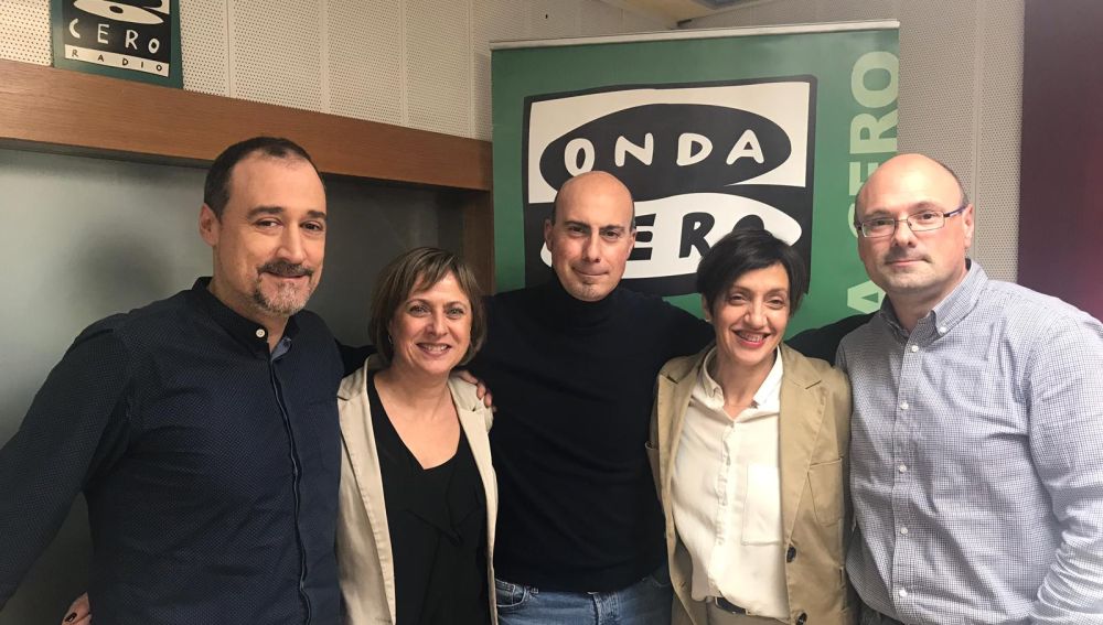Óscar Briñas, Cecilia Romero, Javier Hortelano, Paz Parra y Julio Carpintero