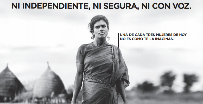 "Ni independientes, ni seguras, ni con voz" "Ni independientes, ni seguras, ni con voz"