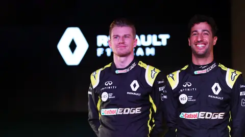 Daniel Ricciardo y Nico Hülkenberg, pilotos de Renault Daniel Ricciardo y Nico Hülkenberg, pilotos de Renault