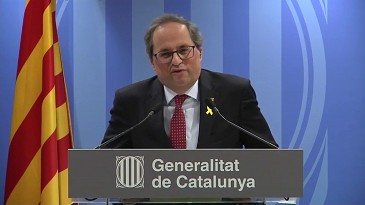 Torra avisa de que defenderá hasta "las últimas consecuencias" la libertad de expresión Torra avisa de que defenderá hasta "las últimas consecuencias" la libertad de expresión