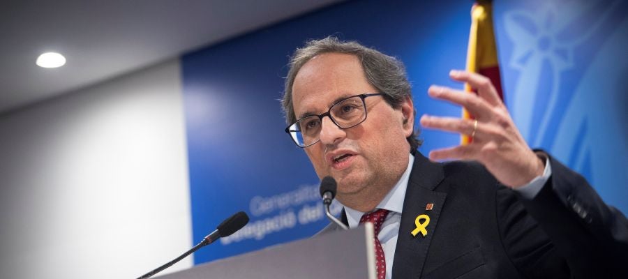 El presidente de la Generalitat, Quim Torra El presidente de la Generalitat, Quim Torra