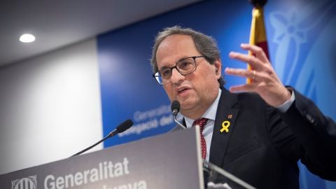 El presidente de la Generalitat, Quim Torra