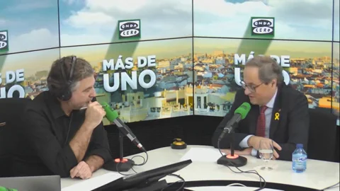 Quim Torra en Más de uno: "Tomo muchas decisiones sin consultar con Puigdemont"