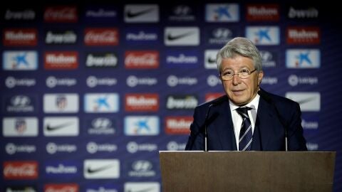 Enrique Cerezo, presidente del Atl&eacute;tico de Madrid