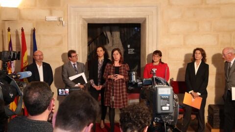 La presidenta del Govern, Francina Armengol, informa de los avances en la negociaci&oacute;n del REB a agentes pol&iacute;ticos, econ&oacute;micos y sociales