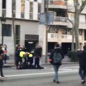 Primer detenido en la manifestación de los independentistas en Barcelona
