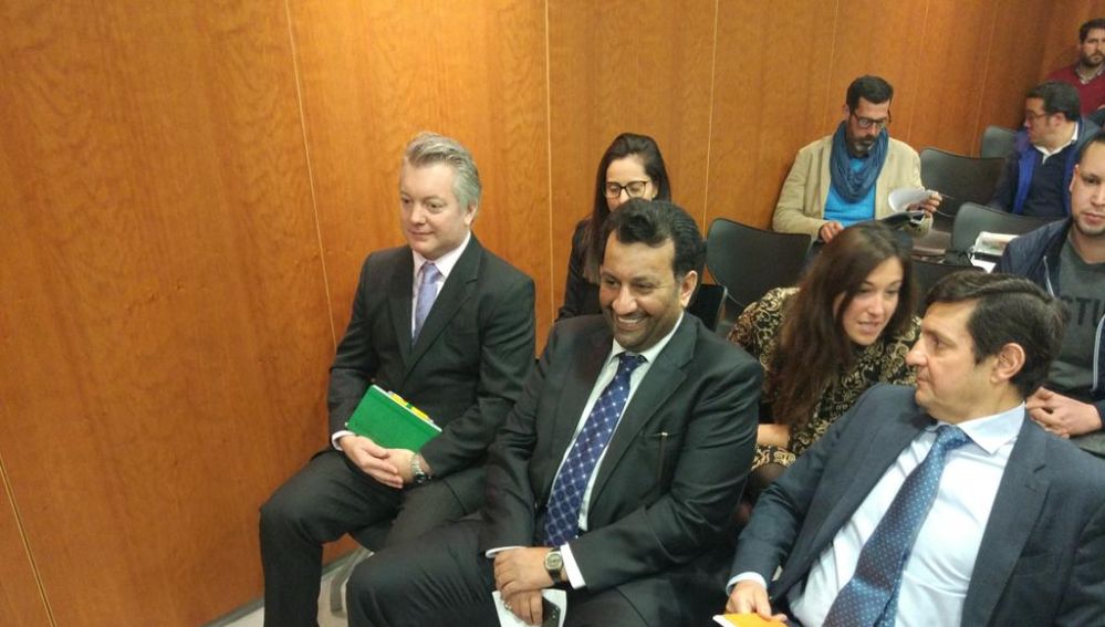 Al Thani, en el juicio por el caso Blue Bay en la Ciudad de la Justicia de Málaga