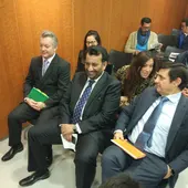 Al Thani, en el juicio por el caso Blue Bay en la Ciudad de la Justicia de Málaga Al Thani, en el juicio por el caso Blue Bay en la Ciudad de la Justicia de Málaga