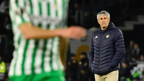 El entrenador del Betis, Quique Setién. El entrenador del Betis, Quique Setién.