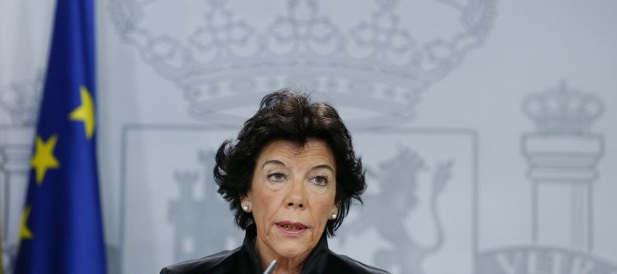 La ministra de Educación y Portavoz, Isabel Celaá La ministra de Educación y Portavoz, Isabel Celaá
