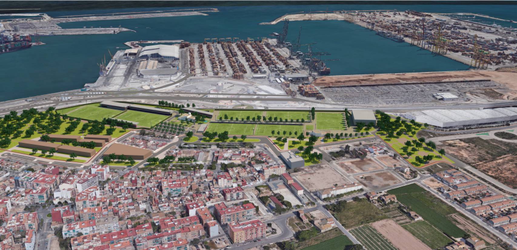 Vía libre a la nueva ciudad deportiva del Levante en Nazaret Vía libre a la nueva ciudad deportiva del Levante en Nazaret