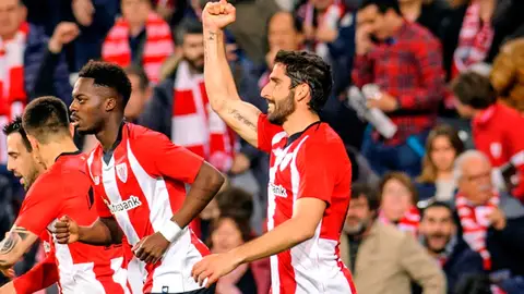 El centrocampista del Athlétic, Raúl García, celebra su gol ante el Eibar El centrocampista del Athlétic, Raúl García, celebra su gol ante el Eibar