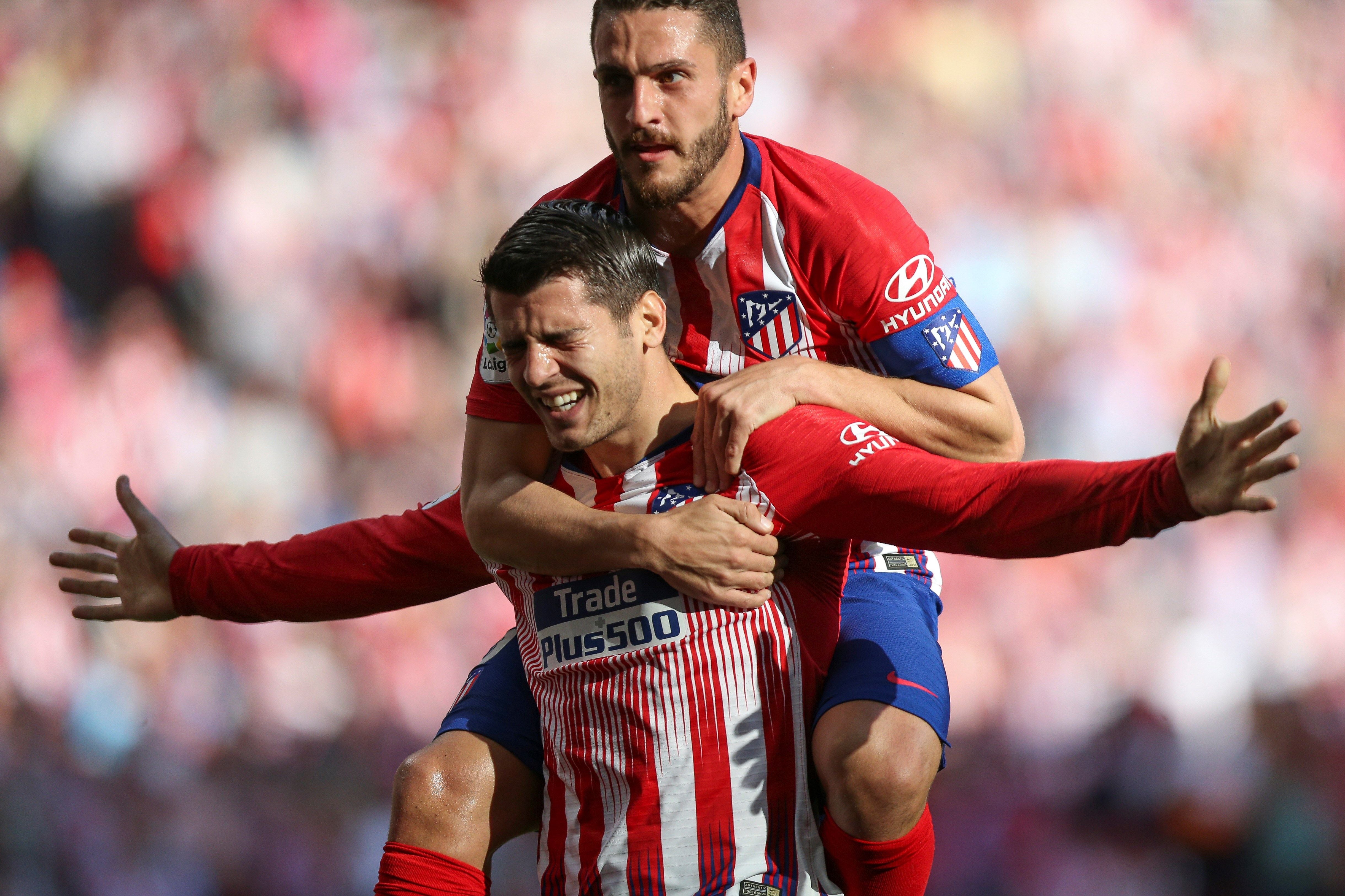 Morata marca su primer gol en la victoria del Atlético ante el Villarreal Morata marca su primer gol en la victoria del Atlético ante el Villarreal