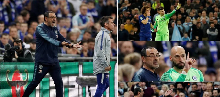 La secuencia surrealista del no cambio de Kepa en Wembley La secuencia surrealista del no cambio de Kepa en Wembley