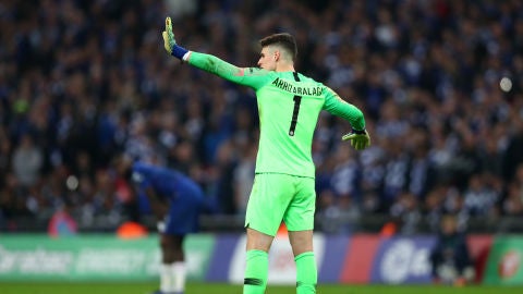 Kepa Arrizabalaga pide no ser cambiado en Wembley