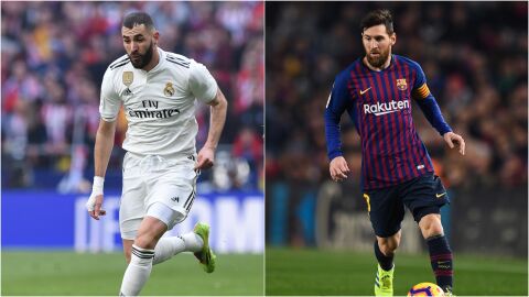 Benzema y Messi, los dos jugadores m&aacute;s en forma de Real Madrid y Barcelona