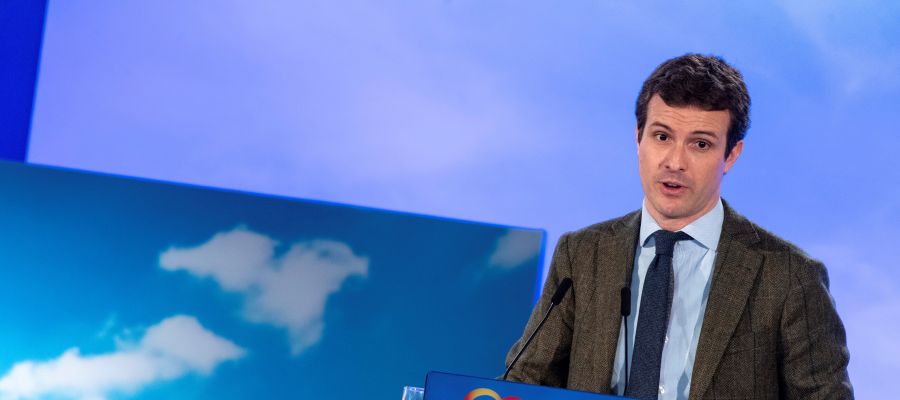 El presidente del Partido Popular, Pablo Casado El presidente del Partido Popular, Pablo Casado