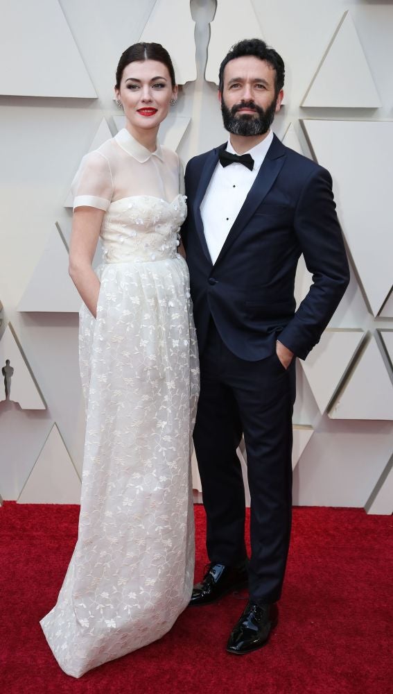 La actriz española Marta Nieto y el director español Rodrigo Sorogoyen 