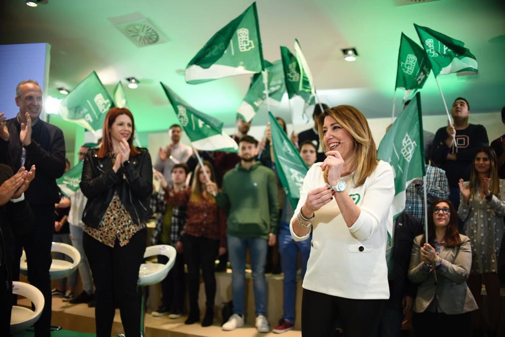 Susana Díaz pide la movilización de la izquierda el 28A Susana Díaz pide la movilización de la izquierda el 28A