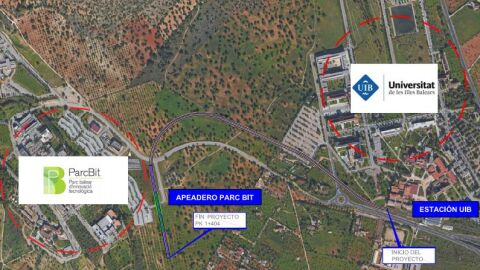 El metro UIB-Parc Bit costar&aacute; 11 millones y entrar&aacute; en servicio en 2020