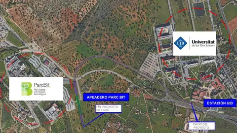 El metro UIB-Parc Bit costará 11 millones y entrará en servicio en 2020 El metro UIB-Parc Bit costará 11 millones y entrará en servicio en 2020