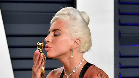 Lady Gaga tras ganar su Oscar por 'Ha nacido una estella' Lady Gaga tras ganar su Oscar por 'Ha nacido una estella'