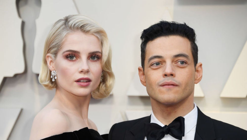 Los protagonistas de 'Bohemian Rhapsody', Rami Malek y Lucy Boynton