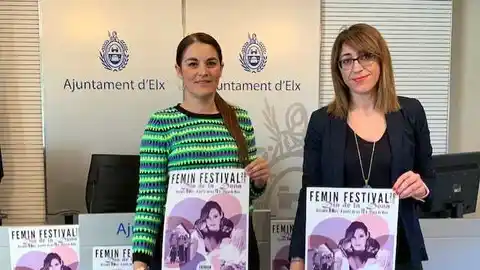 Mireia Mollà y Patricia Maciá en la presentación del Femin Festival de 2019 Mireia Mollà y Patricia Maciá en la presentación del Femin Festival de 2019