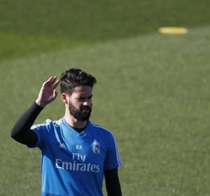 Isco, en un entrenamiento del Real Madrid. Isco, en un entrenamiento del Real Madrid.