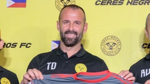 Toni Doblas, portero del Ceres Negros de Filipinas. 