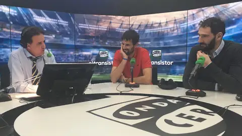 Garbajosa con De la Morena. Garbajosa con De la Morena.