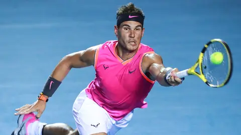 Rafa Nadal, en acción en México Rafa Nadal, en acción en México