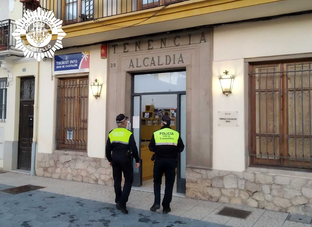 La Policía Local de Castellón detiene a un hombre por estar buscado por la justicia por un asesinato La Policía Local de Castellón detiene a un hombre por estar buscado por la justicia por un asesinato