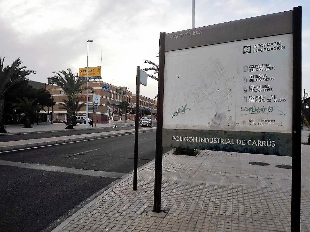 Cs Elche pide una nueva rotonda de acceso al polígono industrial de Carrús Cs Elche pide una nueva rotonda de acceso al polígono industrial de Carrús