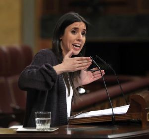 La portavoz de Unidos Podemos, Irene Montero La portavoz de Unidos Podemos, Irene Montero