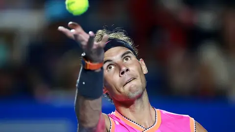 Rafa Nadal en un partido del Abierto de México Rafa Nadal en un partido del Abierto de México