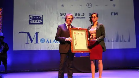 Premio M de Málaga a Onda Cero José Manuel González, director de Onda Cero Málaga, recogió el galardón
