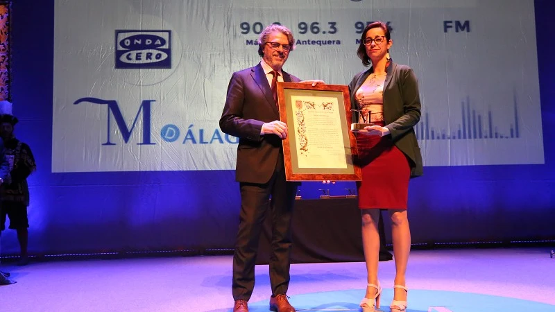 Premio M de Málaga a Onda Cero José Manuel González, director de Onda Cero Málaga, recogió el galardón