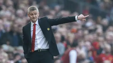 El entrenador del Manchester United, Solksjaer. El entrenador del Manchester United, Solksjaer.
