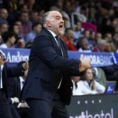 Pablo Laso, durante un partido Pablo Laso, durante un partido