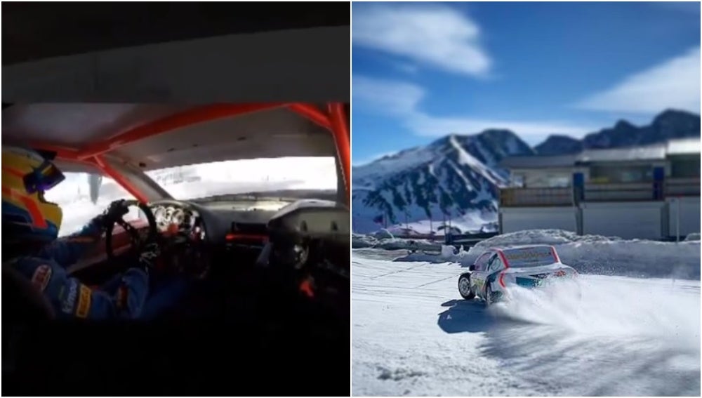 Fernando Alonso, también sobre la nieve: así demuestra su destreza a los mandos de los G-Series Fernando Alonso, también sobre la nieve: así demuestra su destreza a los mandos de los G-Series